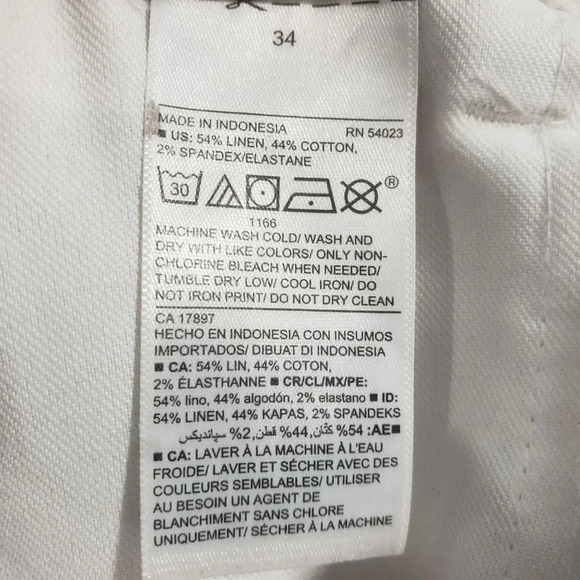 Old Navy Ultimate Slim Mens Red Striped Causal Shorts,size  34. - Picture 5 of 5